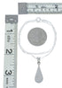 Southwest Multicolor Inlay Sterling Silver Box Chain Necklace Set JX129111